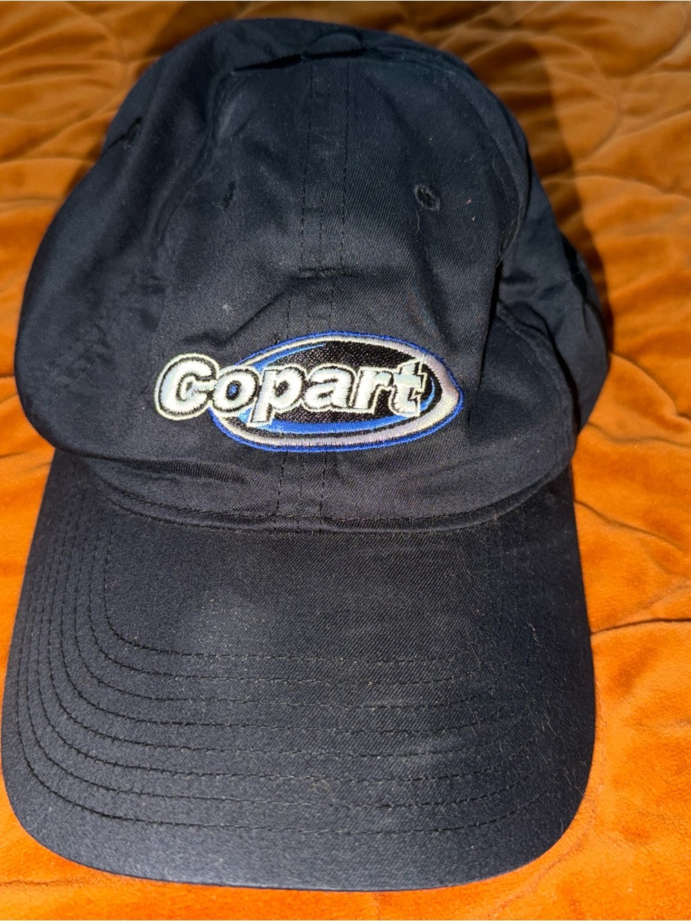 Black Baseball Cap with Embroidered Logo